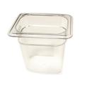 Cambro 1/8 Size 6 in Clear Camwear® Food Pan 86CW135